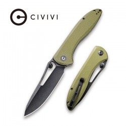 Couteau Picaro lame lisse acier D2 10cm manche G-10 vert (fibre de verre) CIVIVI - 1