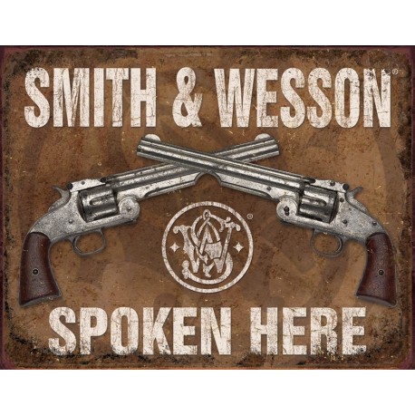 Plaque déco Smith & Wesson TIN SIGNS - 1