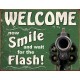 Plaque déco Smile For Flash TIN SIGNS - 1