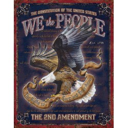 Plaque déco We The People TIN SIGNS