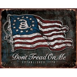 Plaque déco Don't tread on me TIN SIGNS