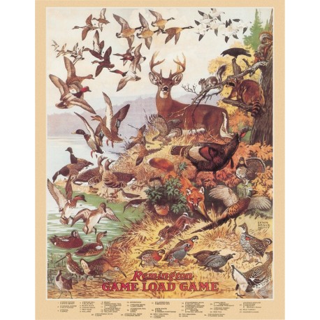 Plaque déco Remington Game Load Game TIN SIGNS - 1