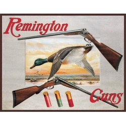 Plaque déco Remington Shotguns and Ducks TIN SIGNS - 1