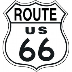 Plaque déco Route 66 Shield TIN SIGNS - 1