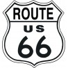 Plaque déco Route 66 Shield TIN SIGNS
