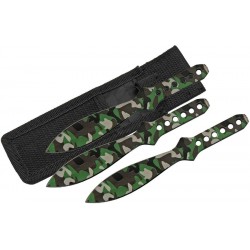 Kit de 3 couteaux à lancer Camo - 1