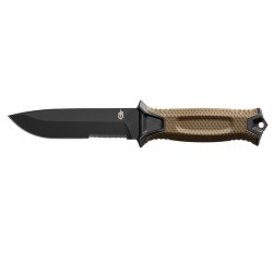 Couteau Strongarm beige Gerber semi-dentelé 12cm - 1