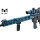 Poignée avant tactique verticale avec insert bleu & rouge UTG - M-LOK - 3