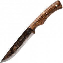 Couteau Scorpion XL lame lisse 12.7cm PATHFINDER manche érable - 1