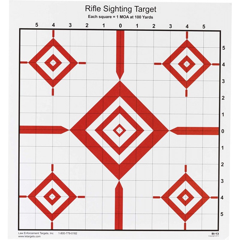 Cibles de fusil 100 metres