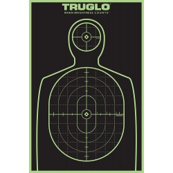 Cible de tir B-34 25 mètres silhouette 44x58cm pack de 100 ACTION TARGET -  Conditions Extremes