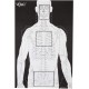 Cible de tir V-TAC 2 côtés 58x88cm pack de 100 ACTION TARGET - 1