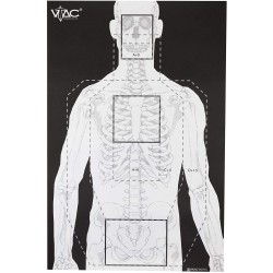 Cible de tir V-TAC 2 côtés 58x88cm pack de 100 ACTION TARGET - 2