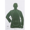 Cible de tir silhouette Vert B21E 25 mètres - 58x90cm pack de 100 ACTION TARGET - 1