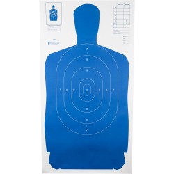 Cible de tir silhouette Bleu B27S - 61x114cm pack de 100 ACTION TARGET - 2