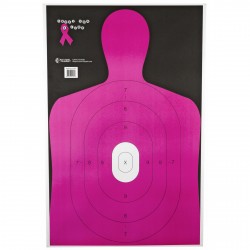 Cible de tir silhouette Rose B27E - 58x90cm pack de 100 ACTION TARGET - 1