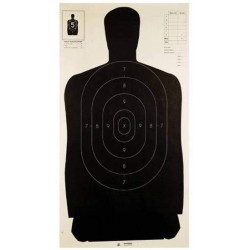 Cible de tir silhouette Noir B27 - 61x114cm pack de 100 CHAMPION TRAPS & TARGETS - 1