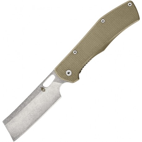 Couteau Flatiron lame 9cm manche G10 Vert GERBER - 1