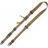 Sangle tactique D2 crochet HK UNITED STATES TACTICAL marron - 101 à 144cm