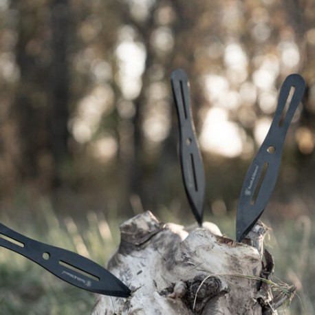 Set de 3 couteaux de lancer Smith and Wesson 20cm