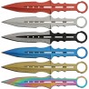 Couteau de lancer multicolore RITE-EDGE set de 6