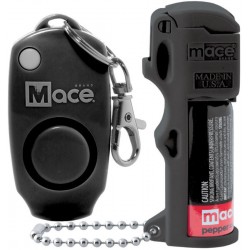 Spray de défense et alarme personnelle MACE Noir - 2