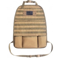 Organisateur tactique pour siège auto TACTICOOL marron - 1