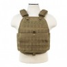 Gilet tactique porte plaque 25x30cm NCSTAR réglable M à 2XL Tan - 1