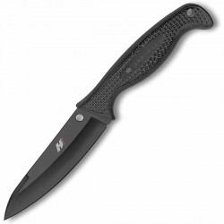 Couteau Spyderco Aqua lame 11.9cm Lisse Noir manche FRN (Nylon renforcé) - FB23PBBK