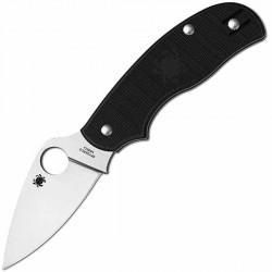 Couteau Spyderco Urban lame 6.5cm Lisse Satin manche FRN (Nylon renforcé) - C127PBK - 1