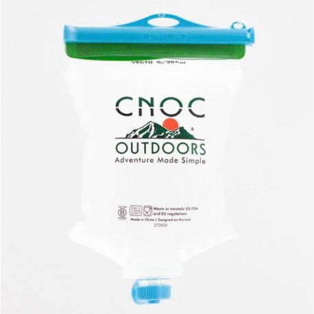 Poche à eau Vecto double ouverture CNOC 1L bleu - 1