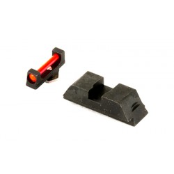 hausse & guidon fibre optique rouge pour Glock AMERIGLO GFT-119 haut - 1