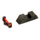 hausse & guidon fibre optique rouge pour Glock AMERIGLO GFT-119 haut - 2