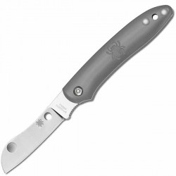 Couteau Spyderco Roadie lame 7.6cm Lisse Satin manche FRN (Nylon renforcé) - C189PGY - 2