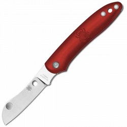 Couteau Spyderco Roadie lame 7.6cm Lisse Satin manche FRN (Nylon renforcé) - C189PRD - 2