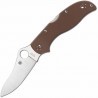 Couteau Spyderco Stretch lame 8.9cm Lisse Satin manche G-10 (Fibre de verre) - C90GBNPE2 - 1