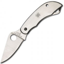 Couteau Scie Spyderco ClipiTools lame 5.1cm Lisse Satin manche Inox - C176PS - 2