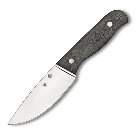 Couteau Spyderco Serrata lame 11.7cm Lisse Satin manche G-10 (Fibre de verre) - FB32GP - 1