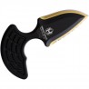 Push dagger Sleight HERETIC KNIVES lame dentelée - Noir et Or