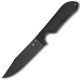 Couteau Spyderco Street Bowie lame 12.7cm Lisse Noir manche FRN (Nylon renforcé) - FB04PBB - 1