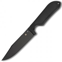 Couteau Spyderco Street Bowie lame 12.7cm Lisse Noir manche FRN (Nylon renforcé) - FB04PBB