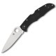 Couteau Spyderco Endura lame 9.5cm Lisse Satin manche FRN (Nylon renforcé) - C10FPBK - 1