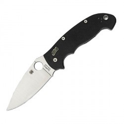 Couteau Spyderco Manix 2 XL lame 9.8cm Lisse Satin manche G-10 (Fibre de verre) - C95GP2 - 1