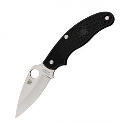 Couteau Spyderco UK Penknife lame 7.5cm Lisse Satin manche FRN (Nylon renforcé) - C94PBK - 1