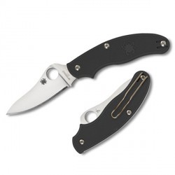 Couteau Spyderco UK Penknife lame 7.5cm Lisse Satin manche FRN (Nylon renforcé) - C94PBK3 - 1