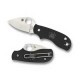 Couteau Spyderco Squeak lame 5.1cm Lisse Satin manche FRN (Nylon renforcé) - C154PBK - 1