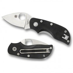 Couteau Spyderco Chicago lame 5.1cm Lisse Satin manche G-10 (Fibre de verre) - C130GP - 1