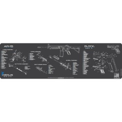 Tapis d'entretien pour AR15/Glock 35X122cm Gen5 Schematic Magnum Gris CERUS GEAR - 2