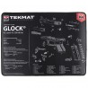 Tapis d'entretien R20 pour Glock 42-43 38x50cm TEKMAT - 1