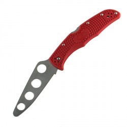 Couteau Spyderco Endura lame 9cm Lisse Satin manche FRN (Nylon renforcé) - C10TR - 1